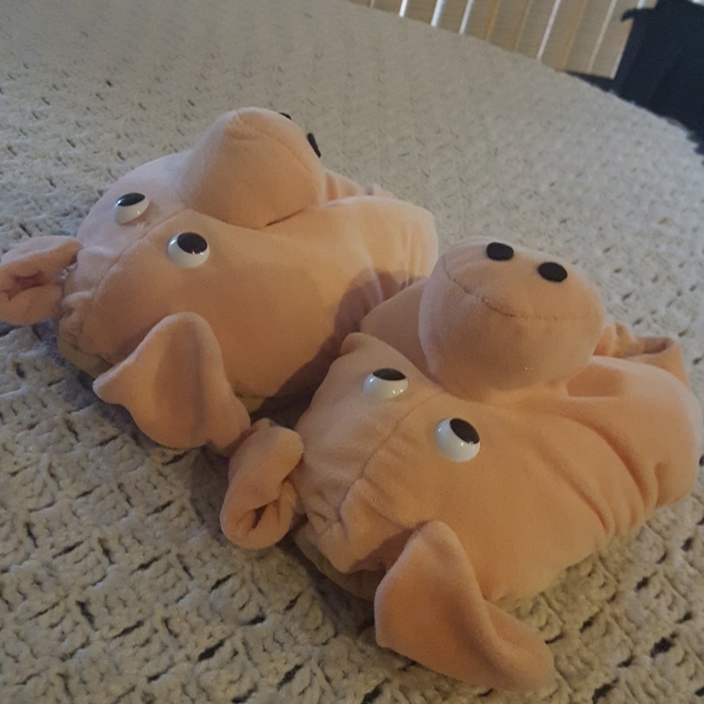 Piggy slippers by Carousel.